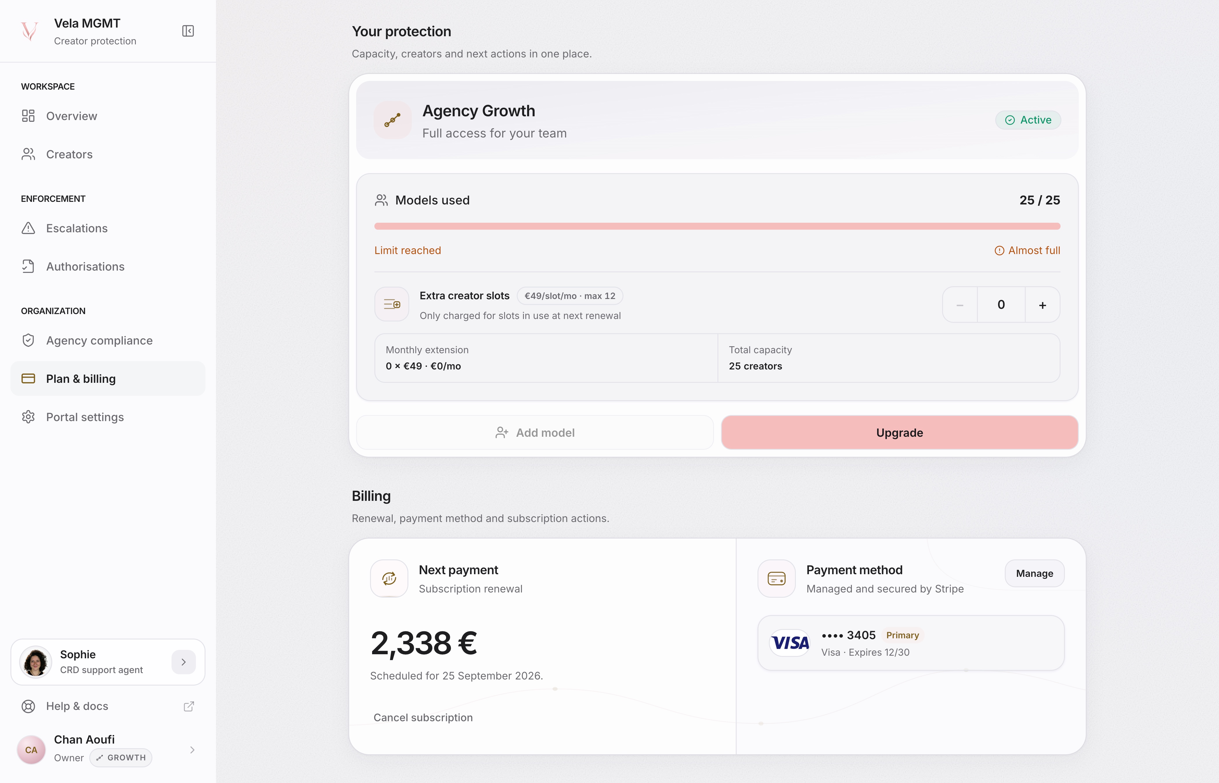 Gestion de l’offre et de la facturation CRD