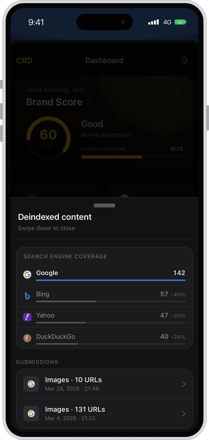 CRD App Deindexing Coverage