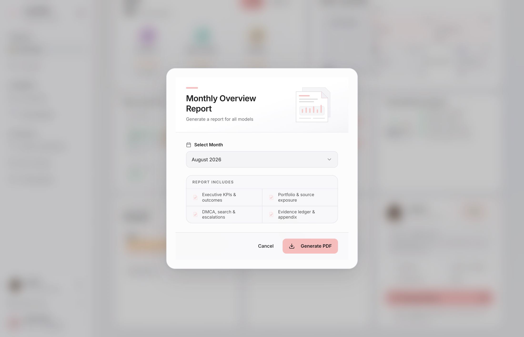 Génération d’un rapport agence CRD