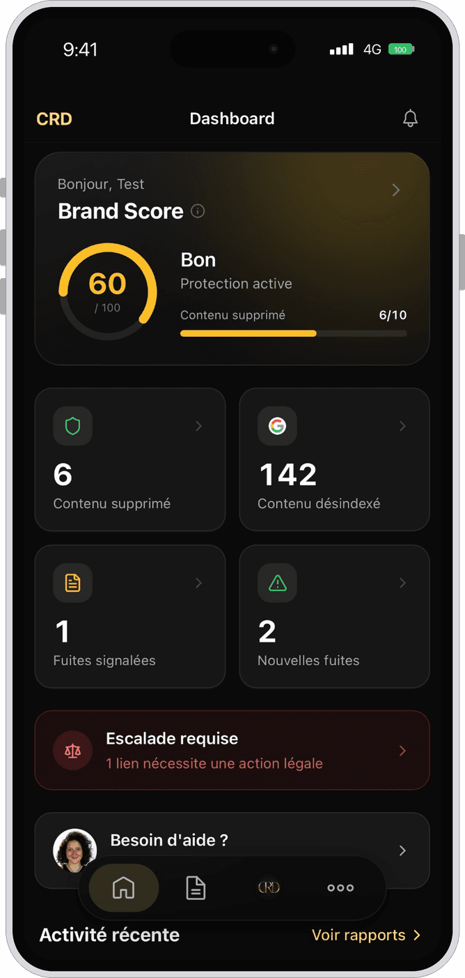 CRD App Dashboard