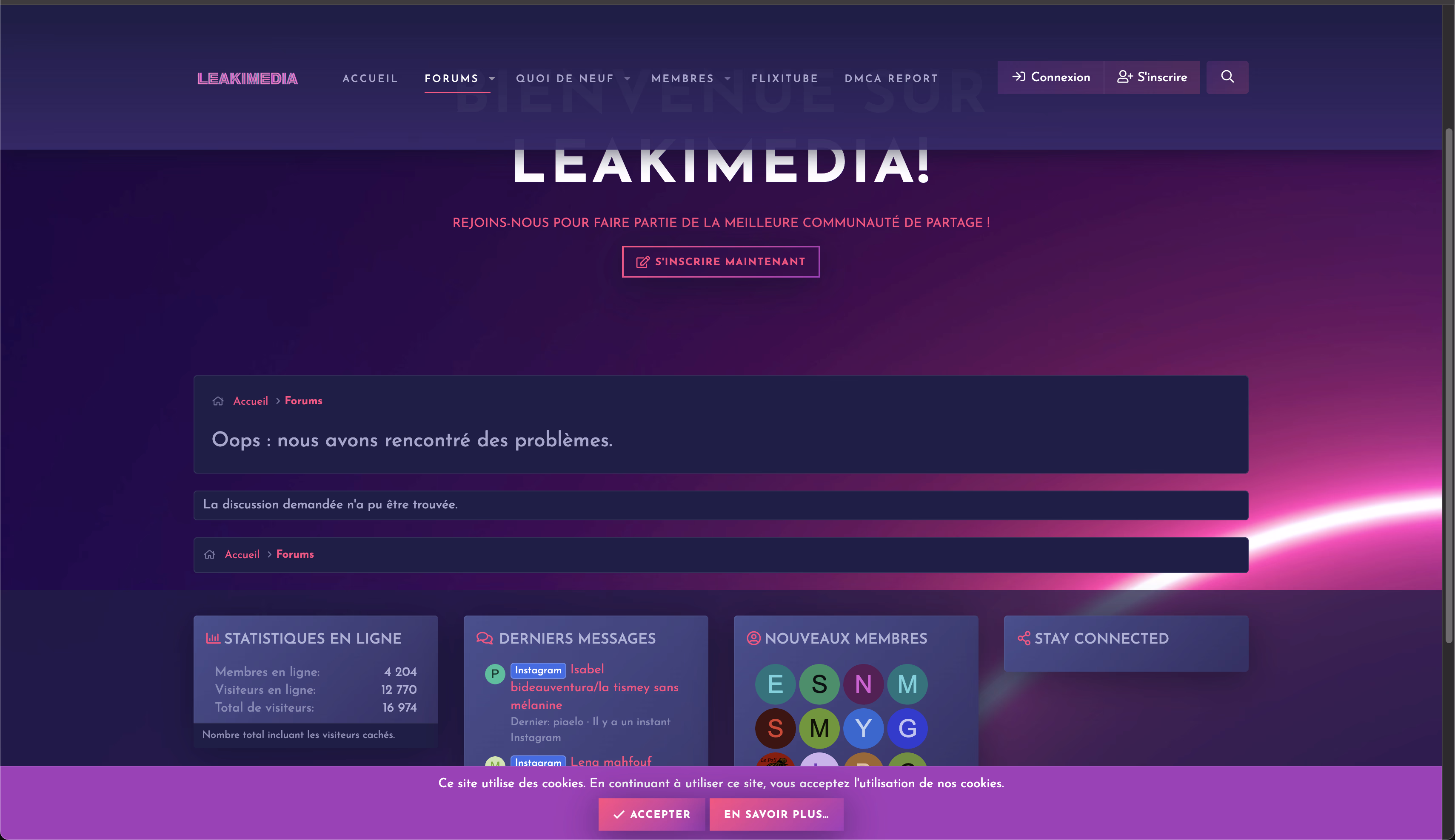 Leakimedia page removed